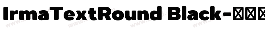IrmaTextRound Black字体转换